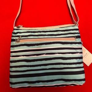 Kipling Alvar Spectacular Striped Crossbody Bag
